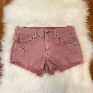 American Eagle Stretch Pink Short Jean